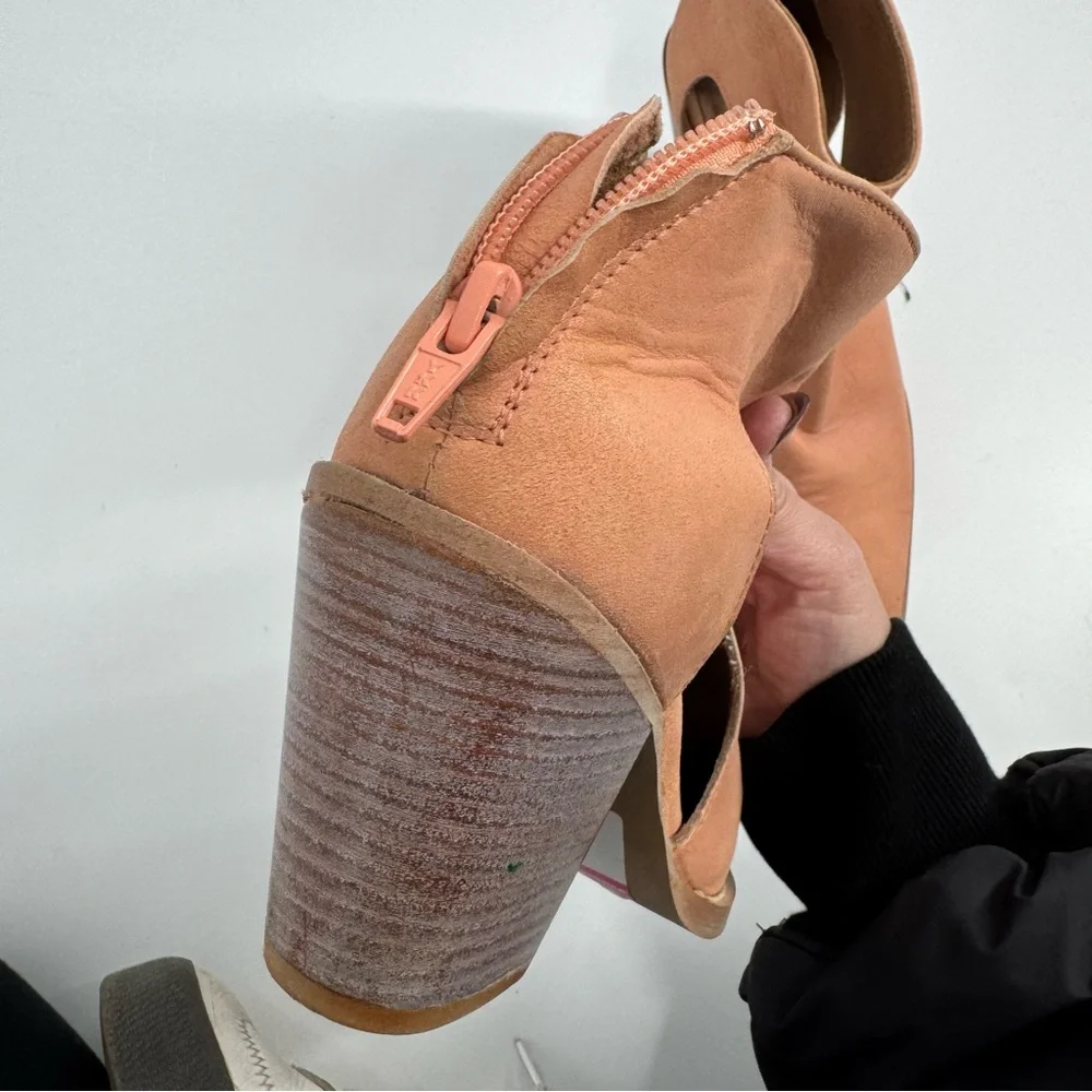 Free People Wilder Bootie in Peach